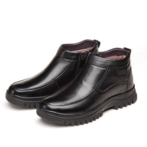 Genuine Leather winter boots men Boots Fashion Footwear Shoes Men Business Casual Men Shoes snow boots zapatos de hombre