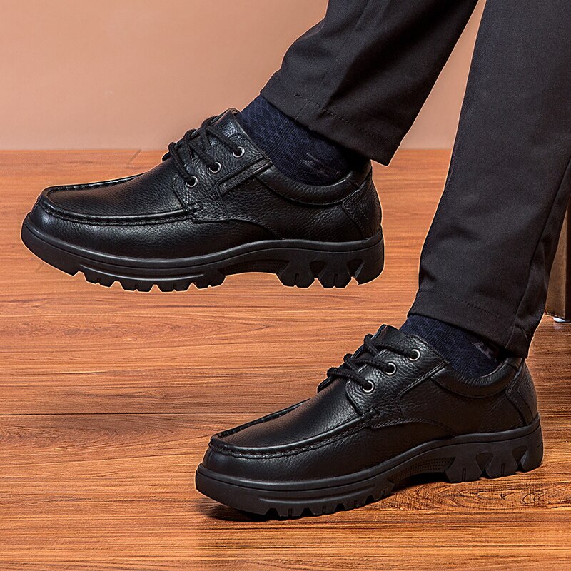 big size 50 Genuine Leather Men's Business Shoes lace up Fashion casual Handmade sewing Men Formal Flats Male oxfords shoes o4
