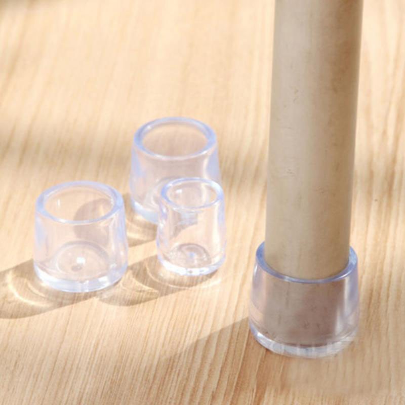 4pcs/set Chair Leg Caps Rubber Feet Protector Pads Furniture Table Covers Socks hole plugs dust Cover furniture leveling feet