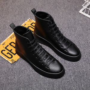 2018 Spring New Style Fashion Ankle Boots Men Red White Shoes Handmade Genuine Leather Luxury Personalized Original Design Boots