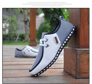 Casual shoes men 2019 new fashion breathable PU leather shoes men sneakers flats shoes men tenis masculino adulto